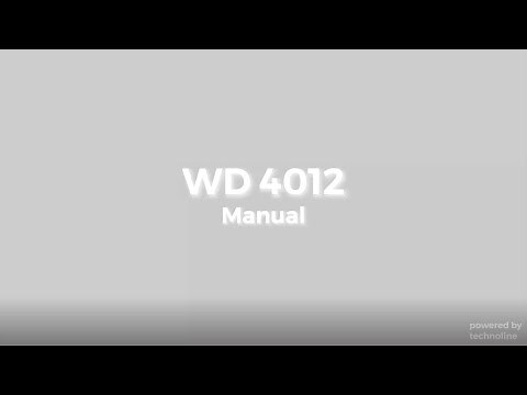 WD 4012 // manual // instruction // english // technoline