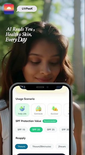 UVPeek | Real-Time UVI, Smart SPF, and AI Skin Insights