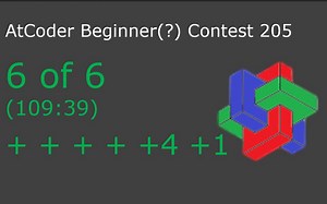[难度不均匀分配] AtCoder Beginner Contest 205 6 of 6 #135
