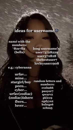 Cool Usernames with Numbers - Ideas for Lvrnina