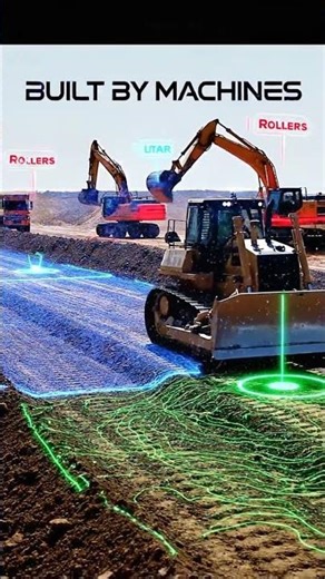 AI Robots Are Building Roads Without Humans #documentary #productionfacility