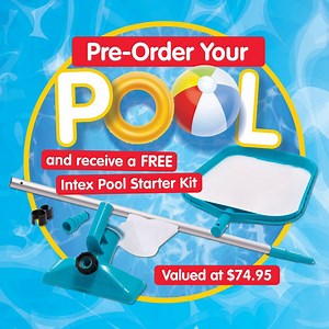 Pre-order your Intex Portable Pool in time for summer and receive a FREE Intex Pool Starter Kit, valued at $74.95! Offer is limited to pre-order only, shop our select range of portable pools now  Take a look > https://bit.ly/43lNjTV #preorder #freebundle #poolsale | Clark Rubber | Facebook