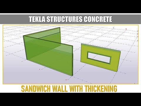 How to Create Sandwich Wall Panel with Thickening on the side?