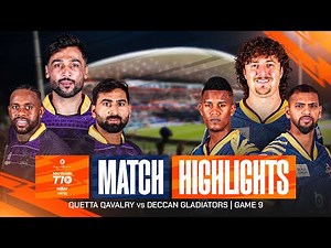 2025 Abu Dhabi T10 I Match 09 Highlights: Deccan Gladiators vs Quetta Qavalry | Season 9