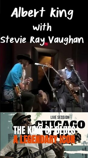 Albert King with Stevie Ray Vaughan 🎸 Emotional Blues Guitar Sol #Shorts #AlbertKing #StevieRay #Va