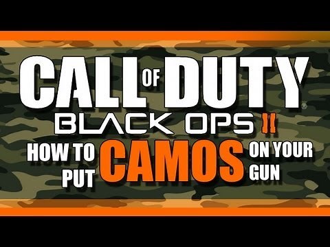 Black Ops 2 - How to put Camos on your Gun in BO2
