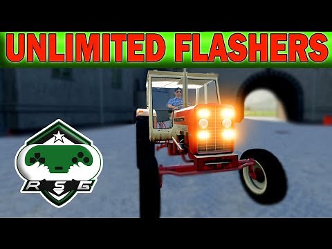 How to Add Unlimited flashers/strobe lights FS19