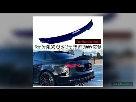For Audi A5 A5 SLine S5 8T 4Door Sportback 20092016 PSM Style Car Rear Boot Spoiler Cap Car Rear