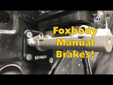 How To Install Strange Foxbody Manual Brake Kit! + How To Bench Bleed A Master Cylinder..