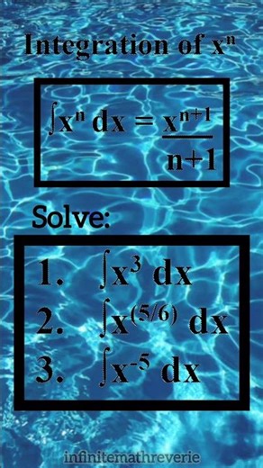Integration formula + examples #integration #mathproblem #solution