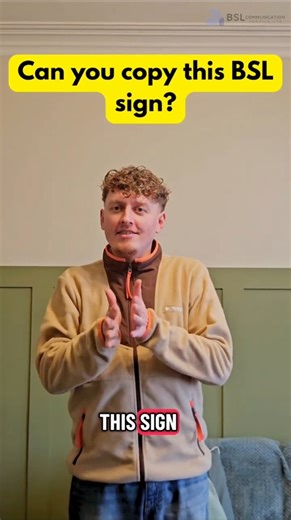 Can you try this BSL sign after one watch? 🙌 Pause, try it, then replay🤟#bsl #learnbsl #signlanguage