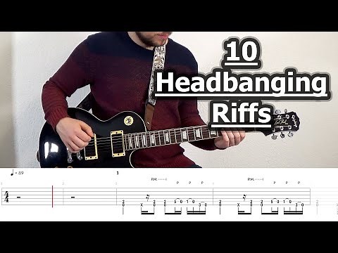 10 Headbanging Guitar Riffs (with Tabs)