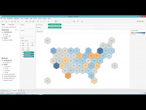 Create a Hex Map in Tableau the Easy Way