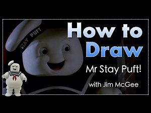 How to Draw The Stay Puft Marshmallow Man from Ghostbusters (Jim's Cartoon Tube)