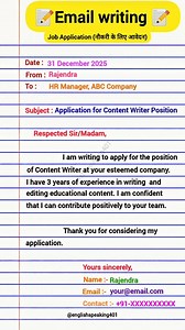 109 reactions · 19 shares | How to Write a Job Application Email |...