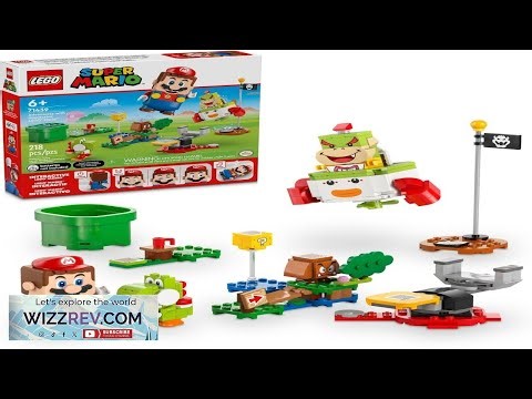 LEGO Super Mario Adventures with Interactive Mario Bowser Jr.s Clown Car Playset