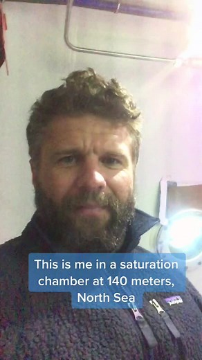 Saturation Chamber Diving at 140 Meters in North Sea