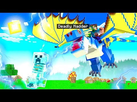 Taming DEADLY NADDER in MINECRAFT! (How To Train Your Dragon)