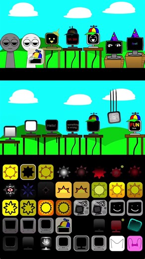 Sprunki Mr Fun Computer all phases battle song💯🖥🎼 #sprunki #incredibox #shorts #gaming