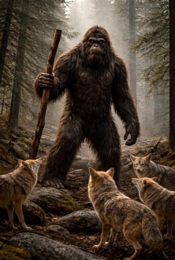 Bigfoot–Coyote Relationship Most researchers agree there appears to be a clear connection. Reports frequently describe Bigfoot vocalizations followed almost immediately by coyote howls. Tracks are sometimes found intermingled, with coyote prints stepping directly into or alongside large, unknown footprints. Tree knocks have been observed drawing in coyotes much like Pavlov’s dinner bell, triggering rapid responses from nearby packs. Some accounts suggest coordinated behavior—possibly even joint