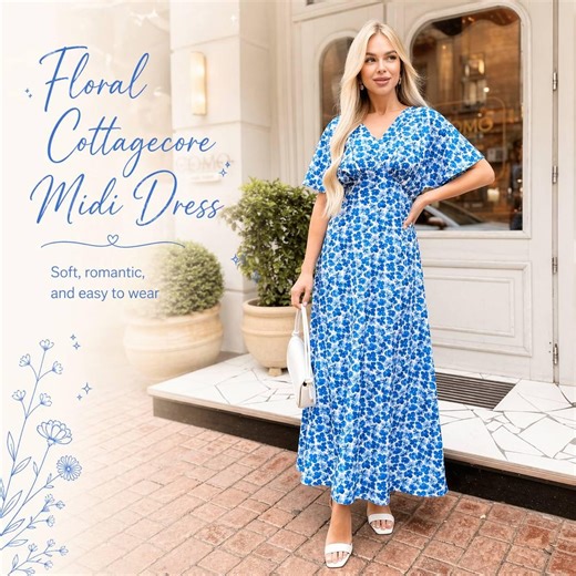 Cottagecore Maxi Dress, Floral Summer Dress, Bridal Shower Dress, Rehearsal Dinner Dress - Etsy