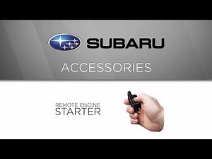 Genuine Subaru Accessory - Remote Engine Starter Kit