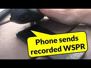 Use a mobile phone to send recorded WSPR