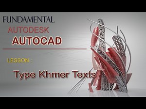 AutoCAD#2020, Lesson : How to type khmer text on autoCAD