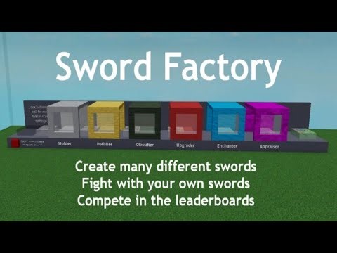 Sword Factory Roblox #1 mejorando espadas y farmeando