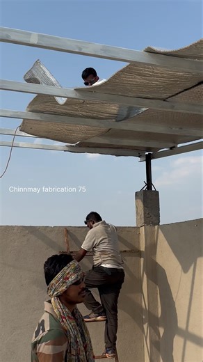 Refractive cooling bubble seat || aluminium bubble seat installation #shedwork ￼