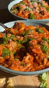 18K views · 277 reactions | 23g of protein per serving in this creamy tomato orzo soup! comment "SOUP" for the recipe 殺 | Ambitious Kitchen | Facebook