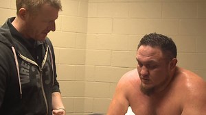 450K views · 4K reactions | EXCLUSIVE: Samoa Joe received medical attention last night after suffering an injury on WWE Raw. | WWE Raw | Facebook