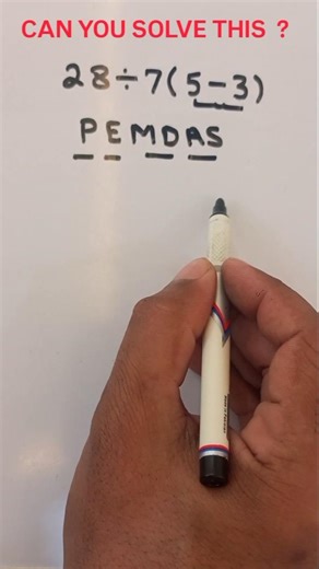 Most People Get This Wrong | 28÷7(5-3) Math Puzzle