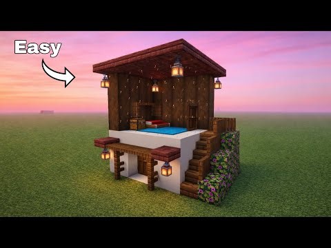 How To Build Small modern House In Minecraft | Kadichur Gaming