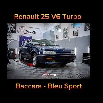Renault 25 V6 turbo Baccara - blue sport - detailing