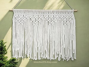 Macrame Window Valance, Macrame Curtain, Boho Home Decor Custom Valance, Bedroom Headbroad, Wedding Curtain, Woven Tapestry - Etsy Canada