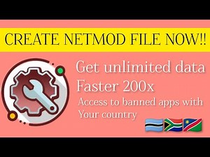 HOW TO CREATE NETMOD FILE AND GET UNLIMITED INTERNET (BOTSWANA,SOUTH AFRICA, NAMIBIA)