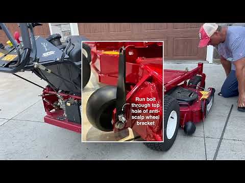 ezchute installation for Exmark TTS and TTX walk behind mowers