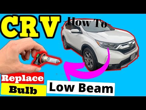 Honda CRV -- How to Replace the Low Beam Bulb on Passenger Side