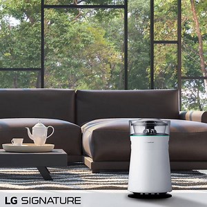 Not only does the LG SIGNATURE Air Purifier have an artfully-designed...