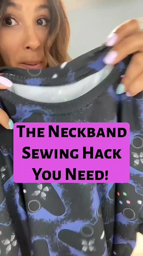 Sewing Technique for Professional Knit Neckbands
