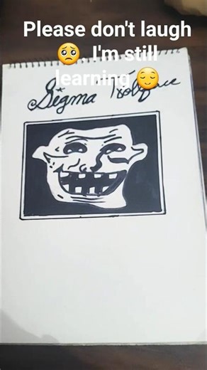 Sigma Troll Face 😈 | Sigma Male Mindset 🗿#Shorts #Sigmatrollface #Drawing #Sketch #Art