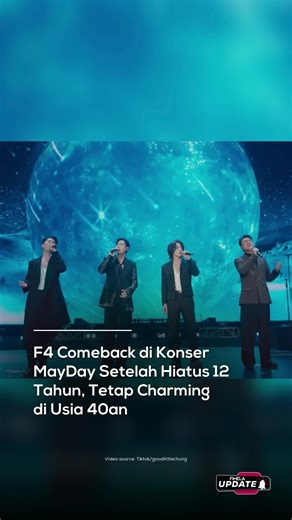 Fimela.com on Instagram: "Boyband asal Taiwan, F4, akhirnya menjawab kerinduan para fans. Boyband legendaris yang beranggotakan Vaness Wu, Jerry Yan, Ken Chu, dan Vic Chou kembali beraksi di atas panggung pada Sabtu (12/7/2025) waktu setempat. _ F4 tampil bersama band rock ternama Mayday membawakan lagu hits mereka, Meteor Rain di Taiwan Arena. Lagu ikons ini menjadi bagian dari soundtrack drama Taiwan Meteor Garden yang turut membesarkan nama F4 bersama mendiang aktris Barbie Hsu. _ Penampilan 