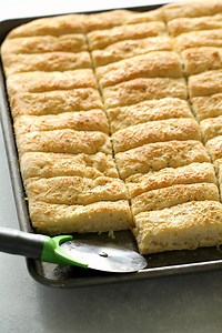 Sheet Pan Garlic Breadsticks Recipe - Six Sisters' Stuff