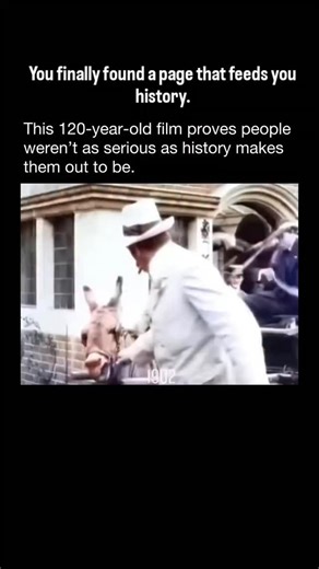 Dr. History on Instagram: "This 120-year-old film from 1905 shows that people in the early 1900s had a playful side too. Far from the stiff portraits we often imagine, it captures laughter, spontaneity, and humor. Early filmmakers were experimenting with storytelling and personality, reminding us that joy and mischief have always been timeless. Cr @?"