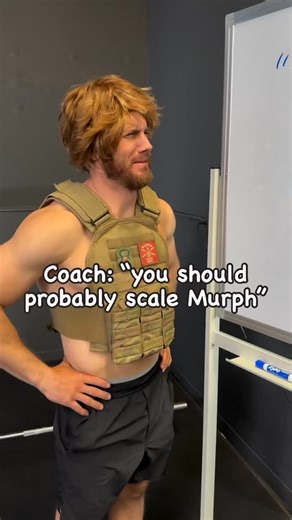 Ben Dziwulski, WODprep on Instagram: "Scaled? HARD PASS. 🥴 But seriously, if you need help figuring out which version of “Murph” to do this year, comment “MURPH QUIZ” below and I’ll send you a free guide, along with a full strategy video with my best tips. 👇🏼"