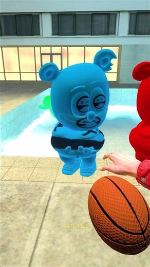 Falling RGB Gummy Bear in Gmod #shorts