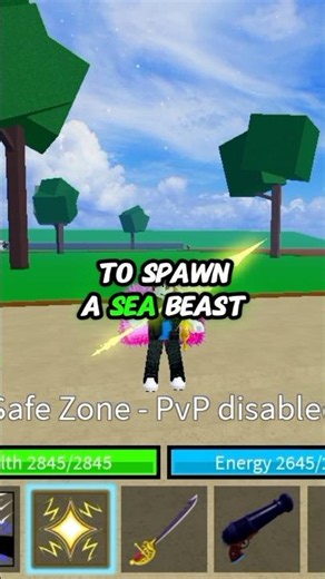 How to Spawn a Sea Beast in Second Sea!🌊🐙 (Easy Guide) | Blox Fruits | #roblox #bloxfruits #shorts