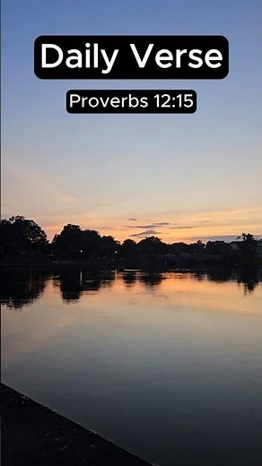 1 Verse, 1 Minute: Proverbs 12:15