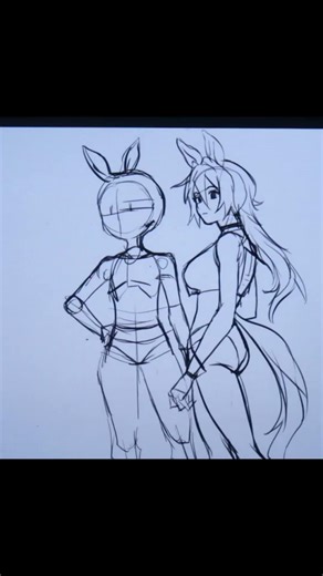 How to draw a Horse #art #speedpaint #uma